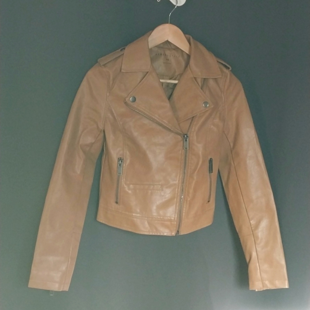 AÉROPOSTALE FAUX LEATHER JACKET